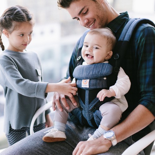 Ergobaby Omni 360 Cool Air Mesh Carrier Indigo Weave Buy online at Tiny Fox