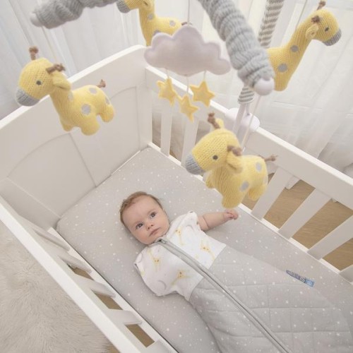 Living Textiles Smart Sleep Quilted Zip Up Swaddle, 2.5 Tog