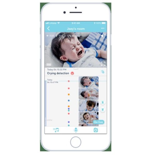 Lollipop Baby Monitor with True Crying Detection