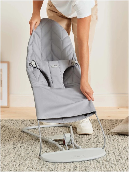 BabyBjorn Bouncer Bliss Cotton Petal Quilt (Light Grey